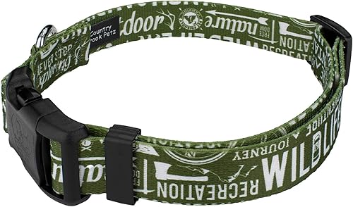 Miniatura 3 de Country Brook Petz - Collar ajustable de 12 pulgada para perros para razas pequeñas, medianas y grandes, colección deportiva y de camuflaje con