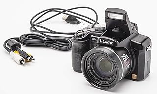 Panasonic Lumix DMC-FZ18K 8.1MP Digital Camera with 18x Wide Angle MEGA Optical Image Stabilized Zoom (Black) (Renewed)