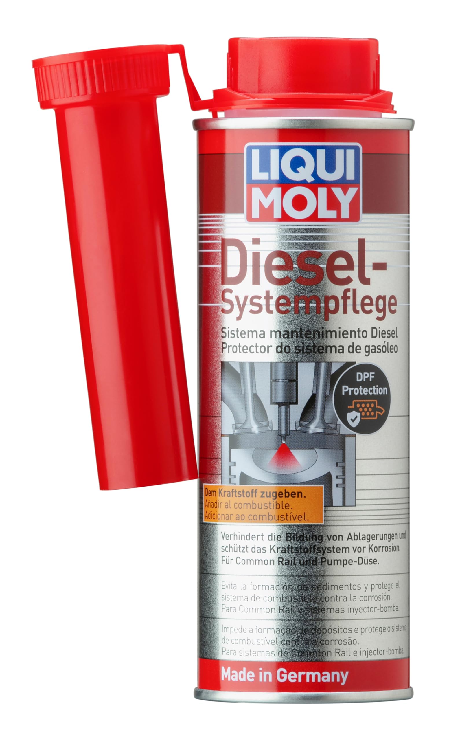 Liqui Moly Sistema Mantenimiento Diesel | 250 ml | Aditivo para gasóleo | SKU: 8357