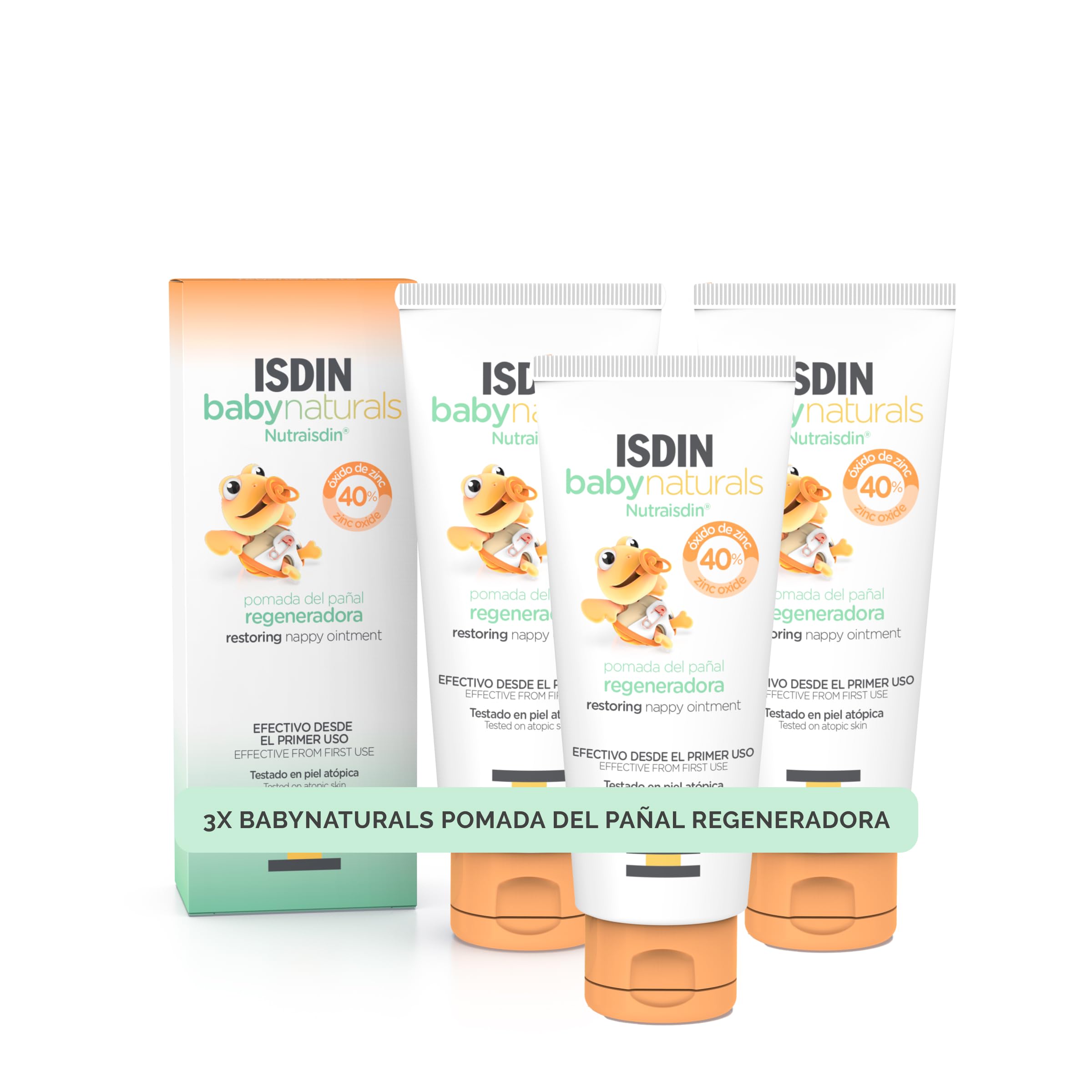 ISDIN Nutraisdin Baby Naturals Pomada del Pañal Regeneradora, Crema que Protege y Regenera la Piel Sensibilizada de bebé, con 40% Zinc — view 10