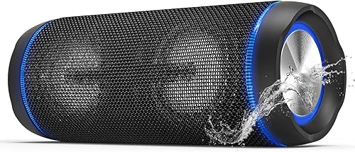 Miniatura 1 de EDUPLINK Altavoz Bluetooth portátil Bocina de 40 W inalámbrico potente graves fuertes soporte de sonido estéreo TF USB reproducción de música carga