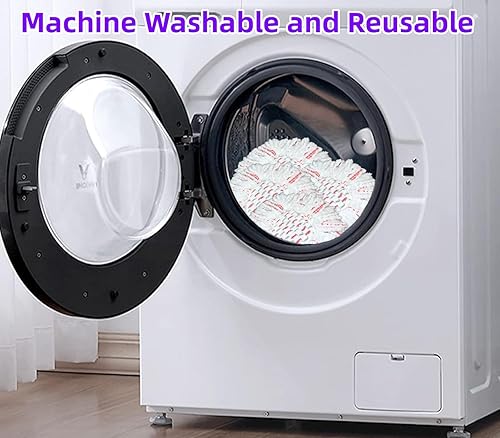 Miniatura 5 de Repuesto de microfibra para trapeador giratorio OCeda EasyWring, compatible con el sistema de cubo de trapeador giratorio OCeda EasyWring, recarga