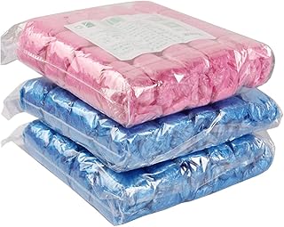 150 Pairs Blue Rain Shoes and Boots Cover Plastic Long Shoe Cover,Disposable Waterproof Home Shoe Cover,Blue & Pink