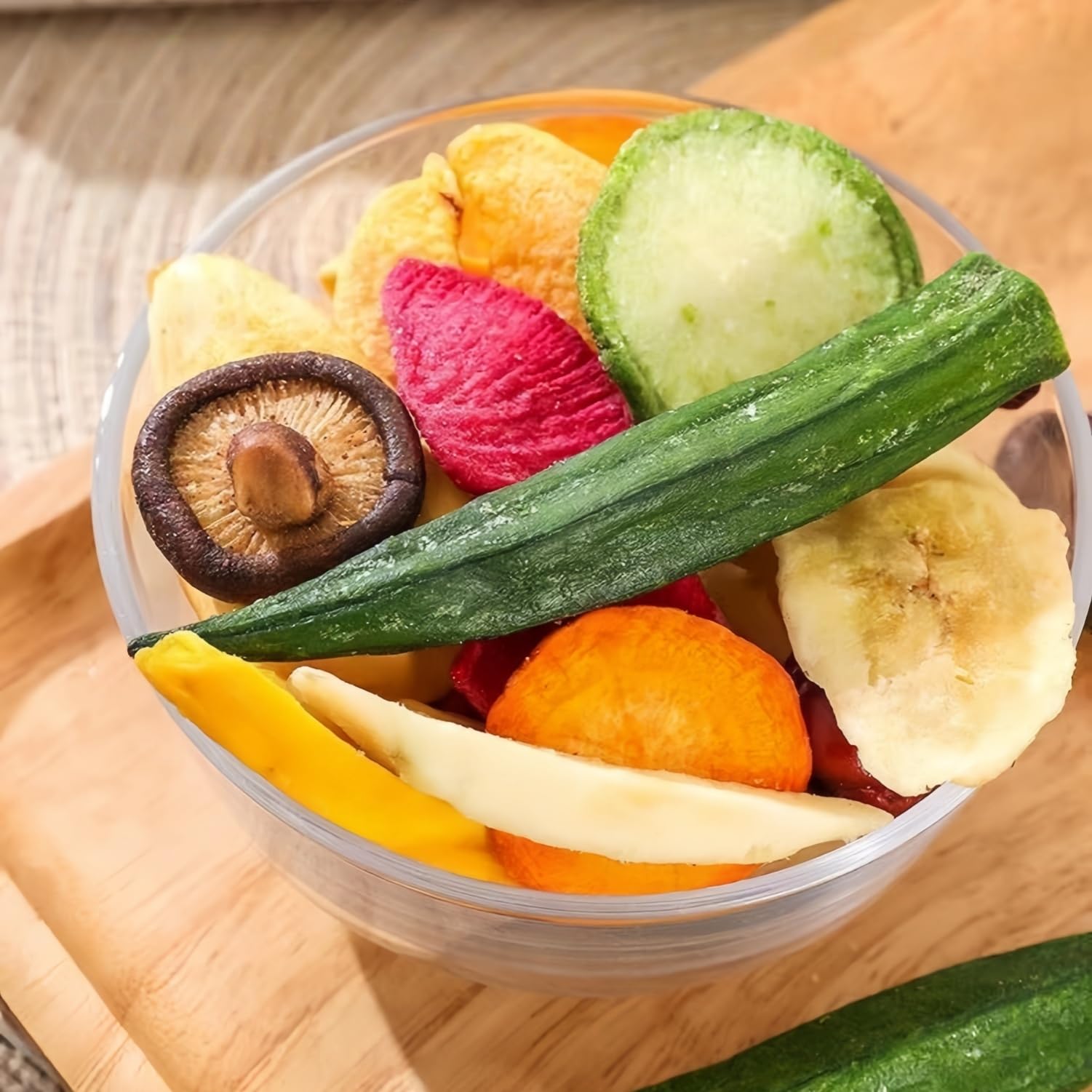 Mckona Crujientes Liofilizados de Fruta y Verdura 300g Snack Saludable