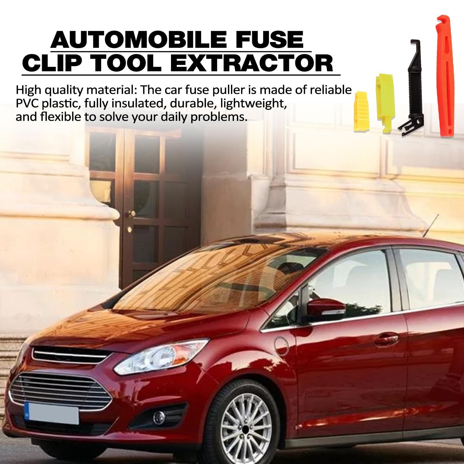 10 Estrattori Per Fusibili Auto, Pinza Universale In Plastica Per Riparazioni Veicoli, Accessorio Per Camion SUV (Giallo)