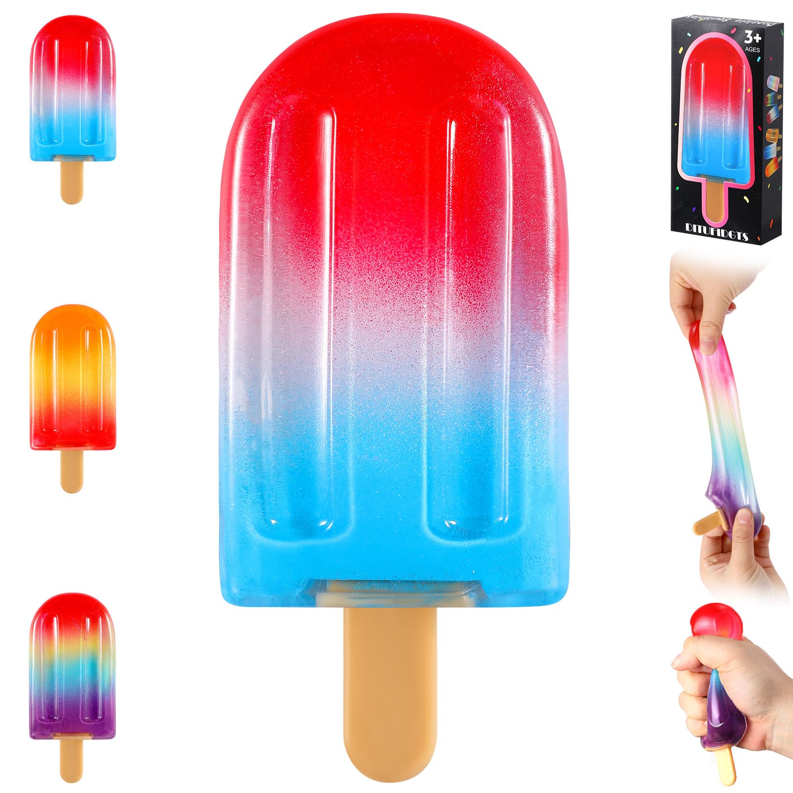 Photo 1 of DITUFIDGTS Popsicle Squishy - 4.8 Inch Sugar Ice Cream Squeeze Toy
