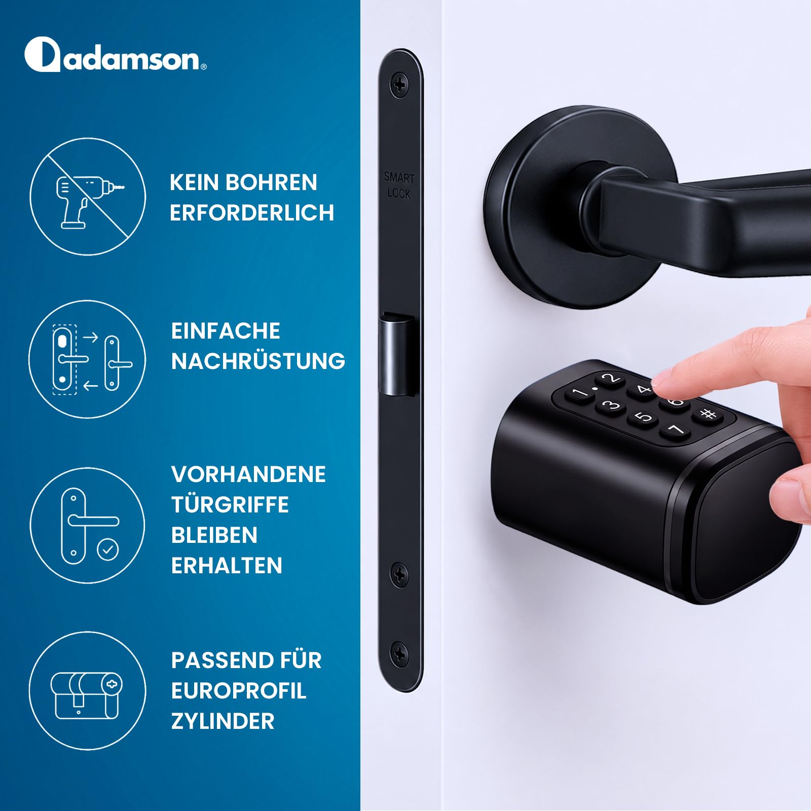 Smart Lock Elektronisches Türschloss mit Fingerabdruck und App