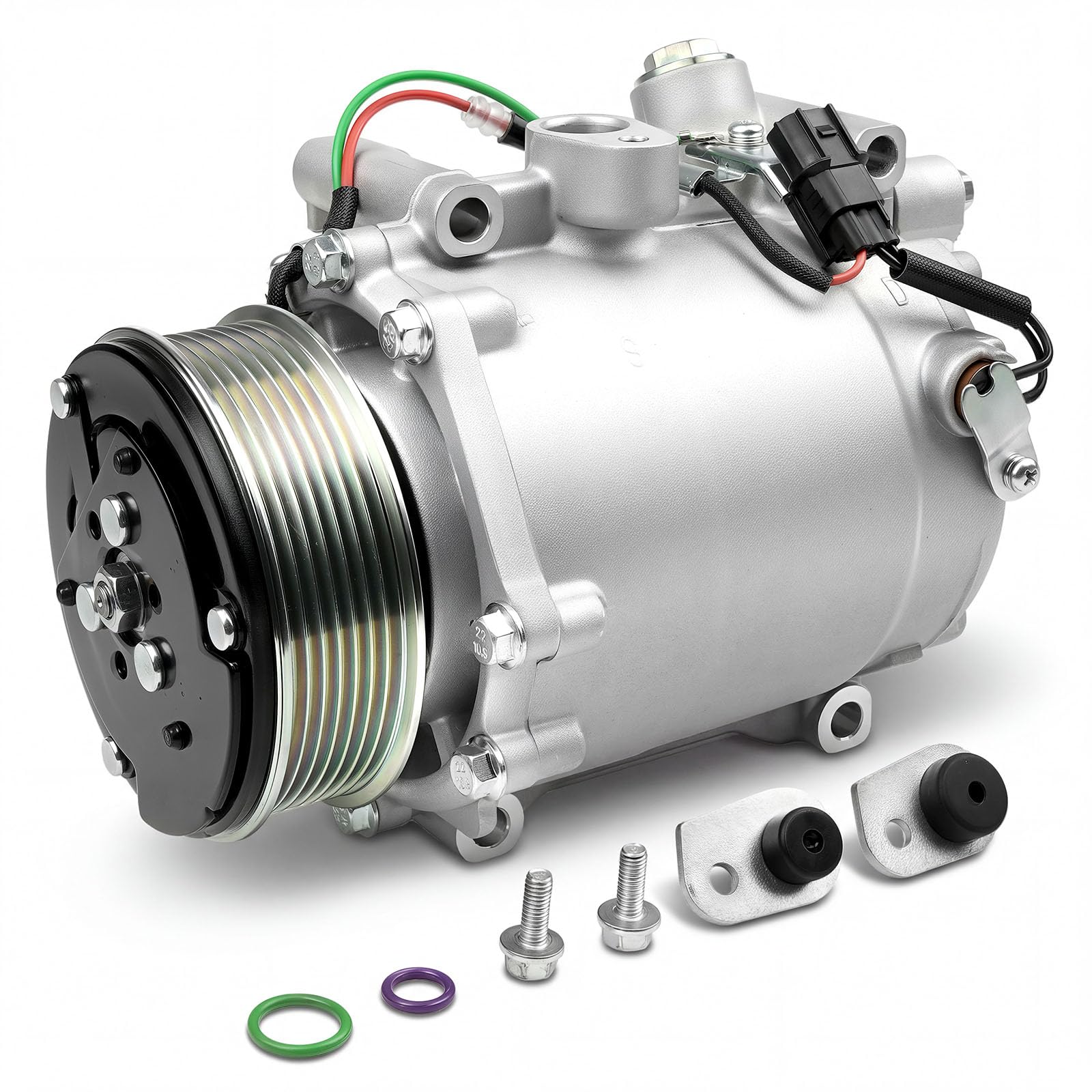 Photo 1 of AC Compressor Compatible with Honda CR-V(for EX/EX-L/LX Models Only)2.4L 2007-2014, Honda Civic L4 2.4L(Only for Si Models)2012-2015,Acura RDX 2007-2012 2.3L Replacement for 38810RWCA03 97580 98580