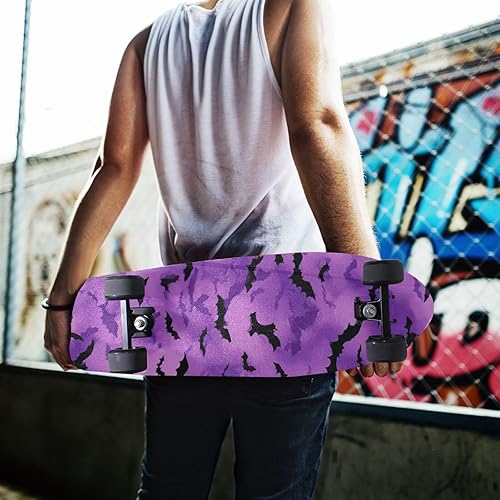 Vista 207 de Abstracto Negro Gris Geométrico Skateboard Grip Tape 33x9inch Papel de lija Longboard Scooter Griptape Diseño antideslizante y anti-desgarro