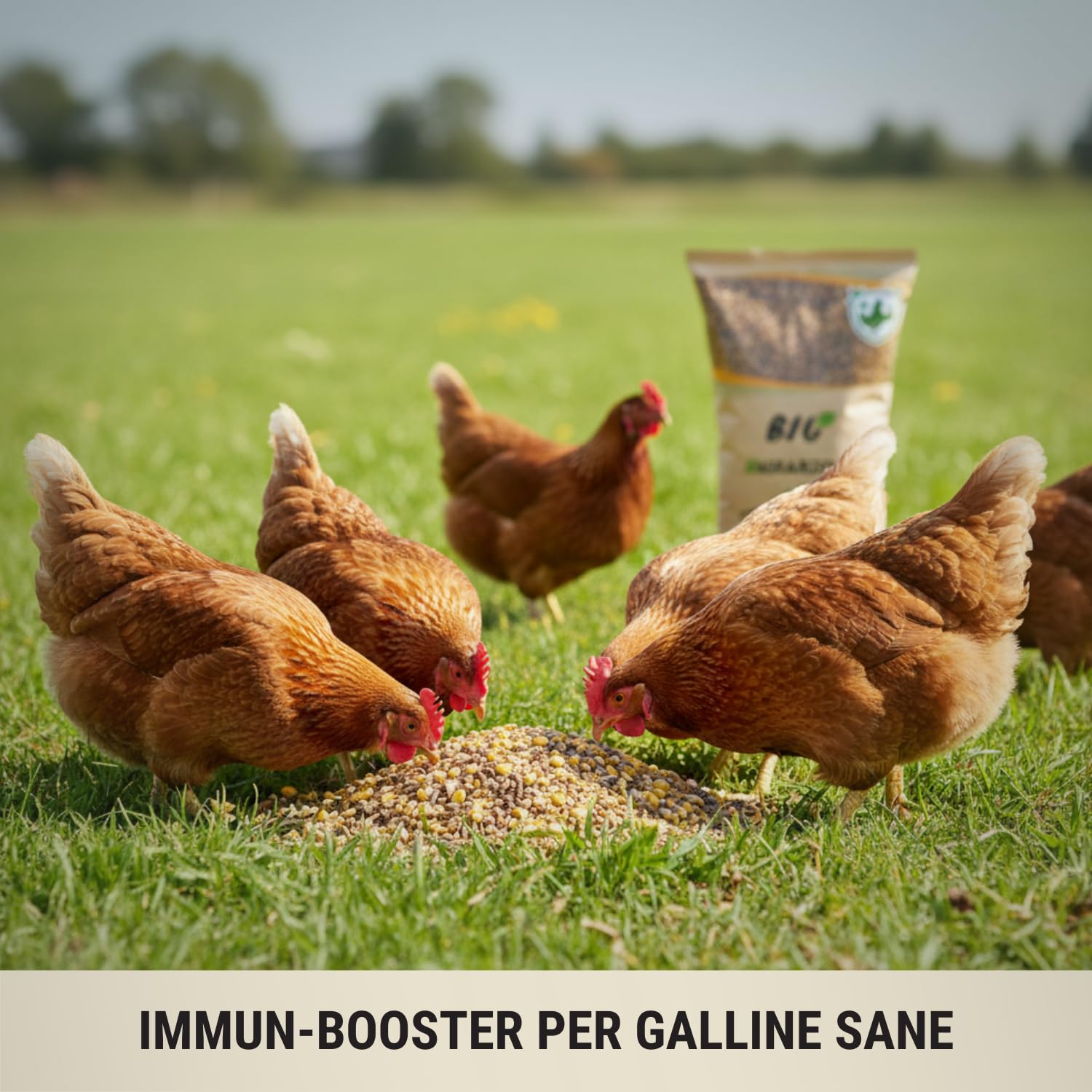 Agrarzone BIO Mangime per Galline Ovaiole Immun+ 20 kg - Protezione Naturale Acari & Parassiti - Sistema Immunitario Forte - Premium Austria Senza OGM