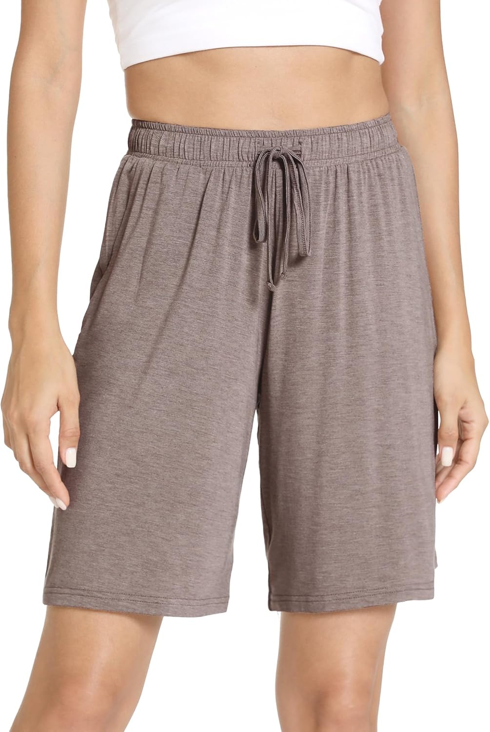 GYS Bamboo Viscose Pajama Shorts for Women Soft Summer Sleep Shorts with Pockets