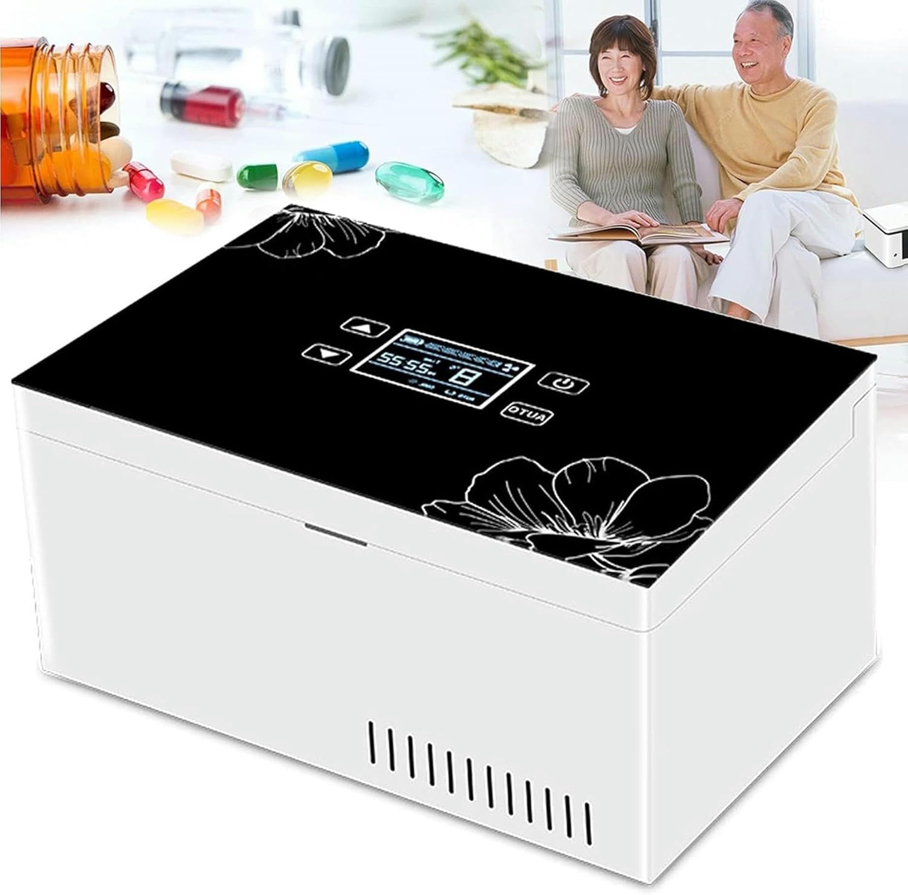 portatile refrigeratore per insulina con display lcd usb