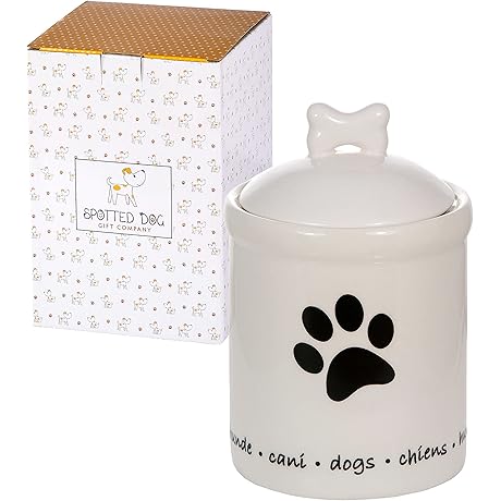 SPOTTED DOG GIFT COMPANY Small Dog Treat Jar