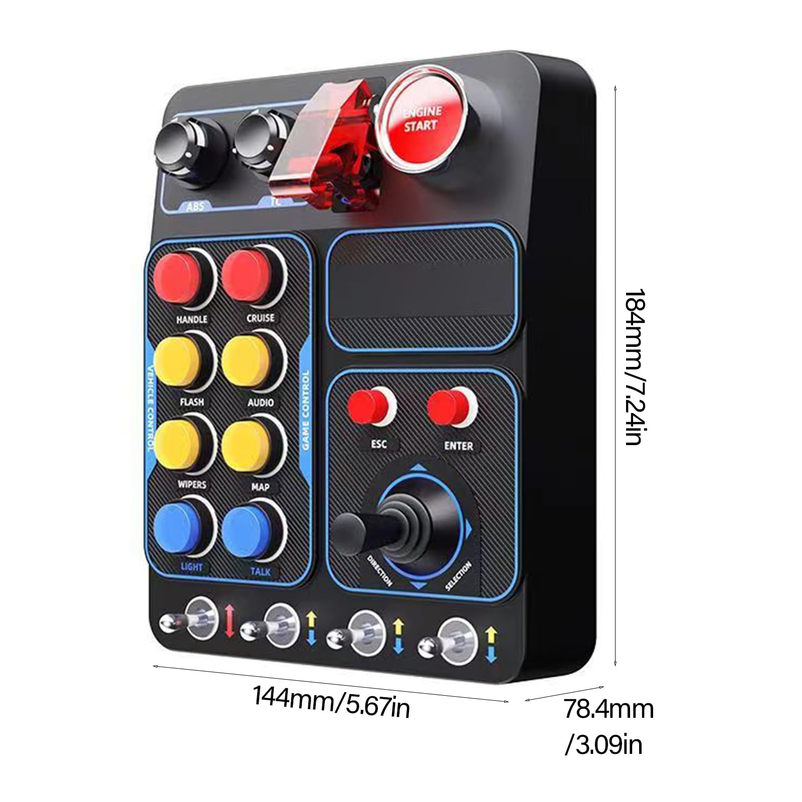 CB1 Multifunktions Race Emulator Controller, zentrale Controller Box, integrierte LED Lichteffekte, einstellbare Helligkeit, Europa Truck Emulator