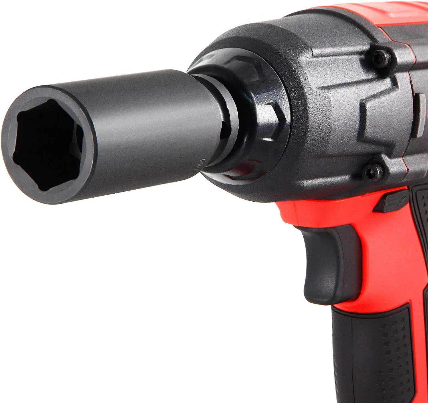 Powerbuilt 1/2 Inch Drive x 11/16 Inch SAE Deep Impact Socket, 6 Point, Premium Chrome-Moly made, Laser Size Marking - 647173