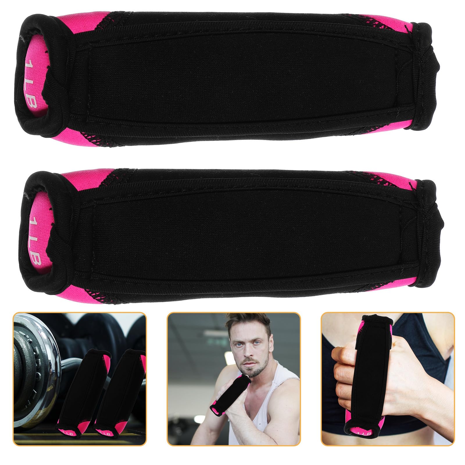 Manubri Morbidi Rosa per Corsa e Fitness, Presa Comoda Ergonomica