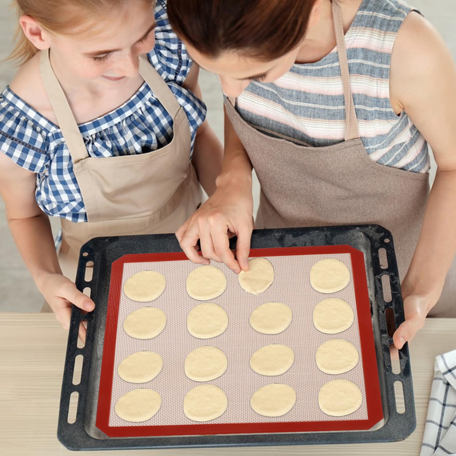 Wiederverwendbare quadratische Silikon-Backmatte für 30,5 cm Kuchenform, 30,5 x 30,5 cm, Käsekuchenpfanne/Toaster/XL-Luftfritteuse, 30,5 cm, quadratische Silikonmatte in Lebensmittelqualität, für