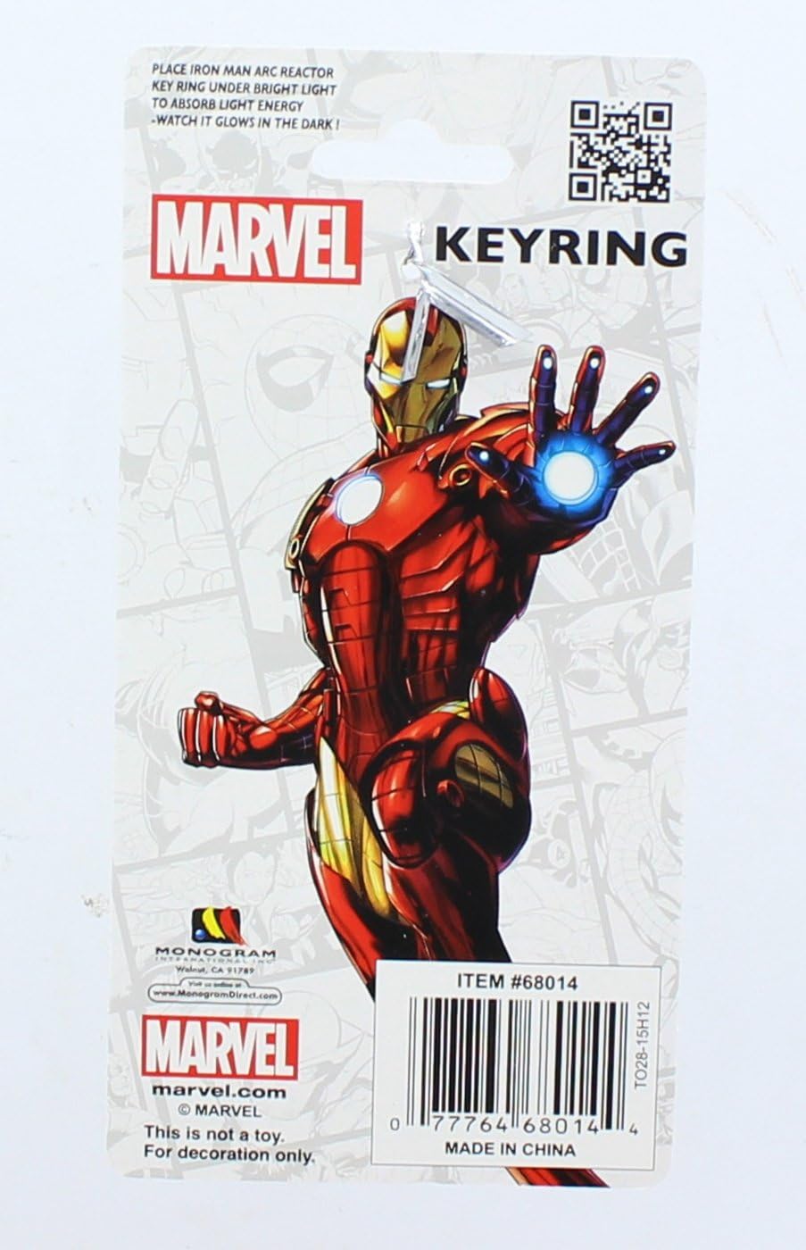 Marvel Iron Man 3 Arc Reactor Pewter Key Ring