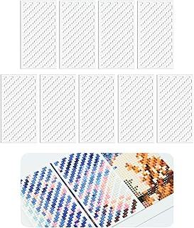 Foreveryoung Diamond Painting Zigzag Rulers – 9 PCS Diamond Art Tools and Accessories for Beginners, Fits Square Kits for Adults, Keeps Drills Aligned