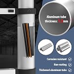 Telescopic Ladder,16.5 FT Aluminum Telescoping Ladder with Non-Slip Feet,Portable Extension Ladder Adjustable Lightweight Folding Ladder for Home or RV Work,330lb Capacity