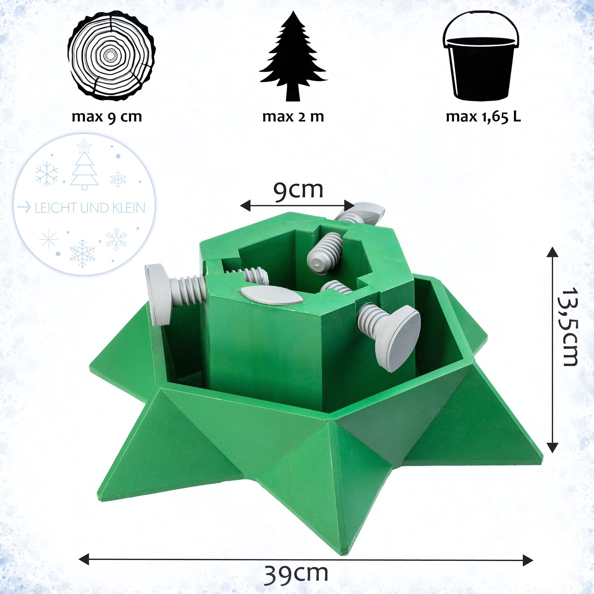 KADAX Support De Sapin De Nou00ebl Avec Ru00e9servoir D'eau - Moderne