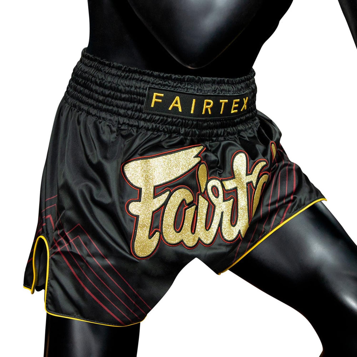 Fairtex Muay - Pantaloncini Thai BS1925 Mr X, colore: Nero