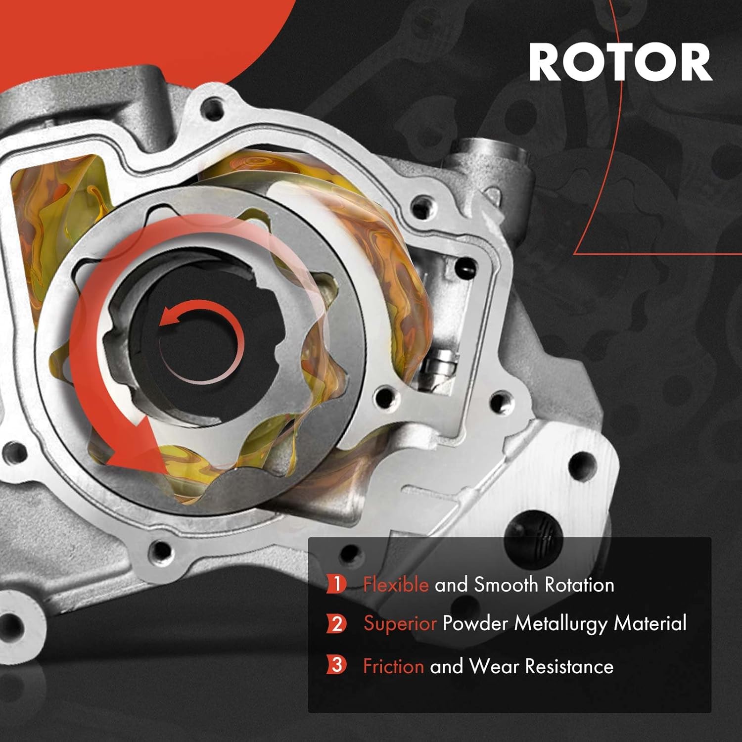 A-Premium Engine Oil Pump Compatible with 1995 1996 1997 1998 Toyota Paseo, 1995 1996 1997 1998 1999 Toyota Tercel, L4 1.5L, Replace# 15100-11110, 1510011110