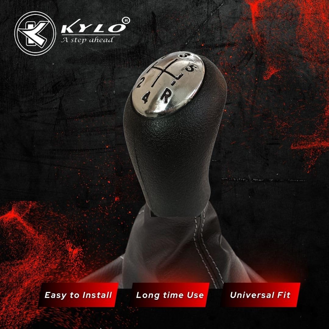 KYLO Car Gear Knob| Gear Shifter for Effortless Shifting | Specific Fit and Durable Build for Enhanced Driving Comfort and Control (Gear KNOB LGC (Black Letters)) - Image 7 thumbnail