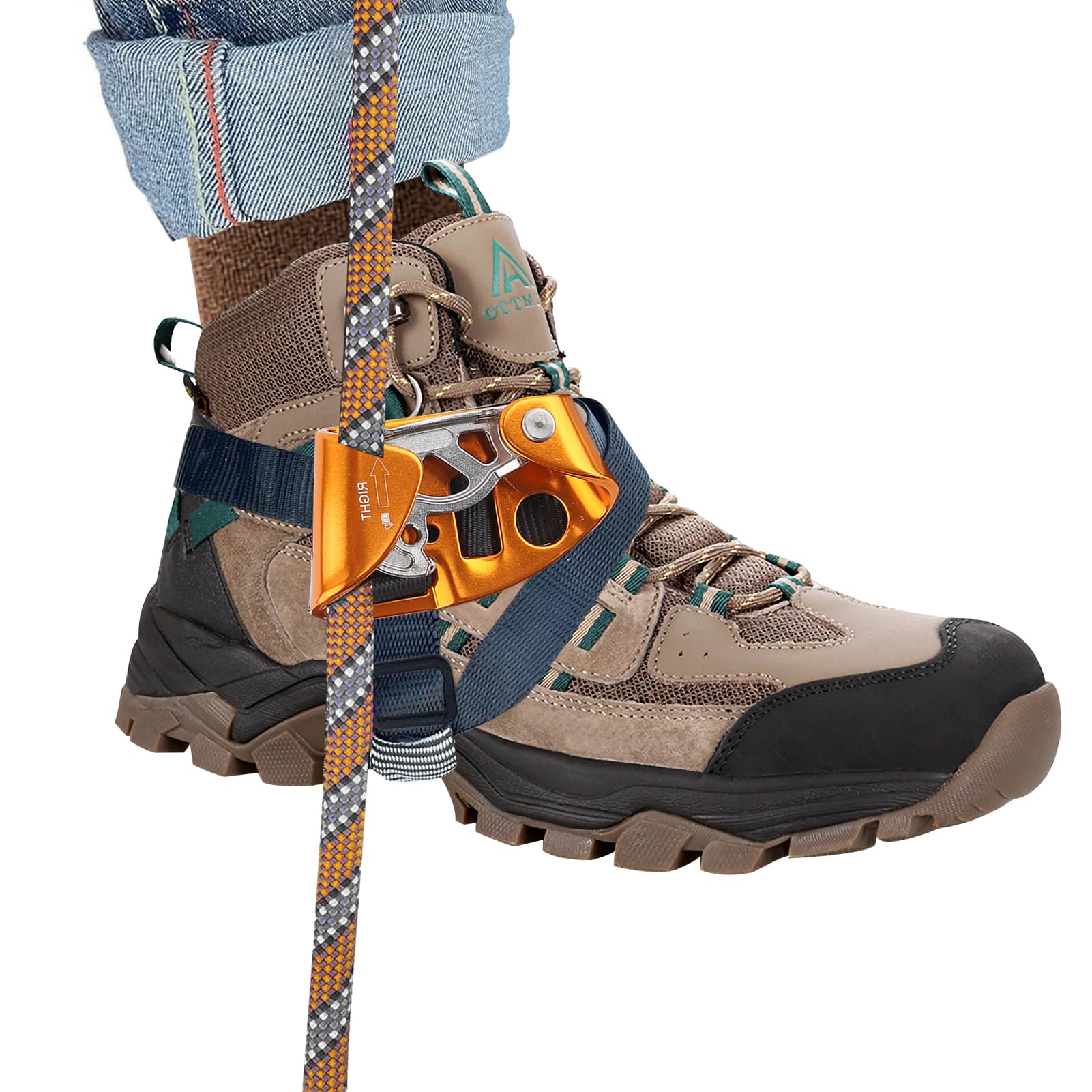 NYSUZHOUJI Foot Ascender, Rock Climbing Foot Ascender for Mountaineering Adventures