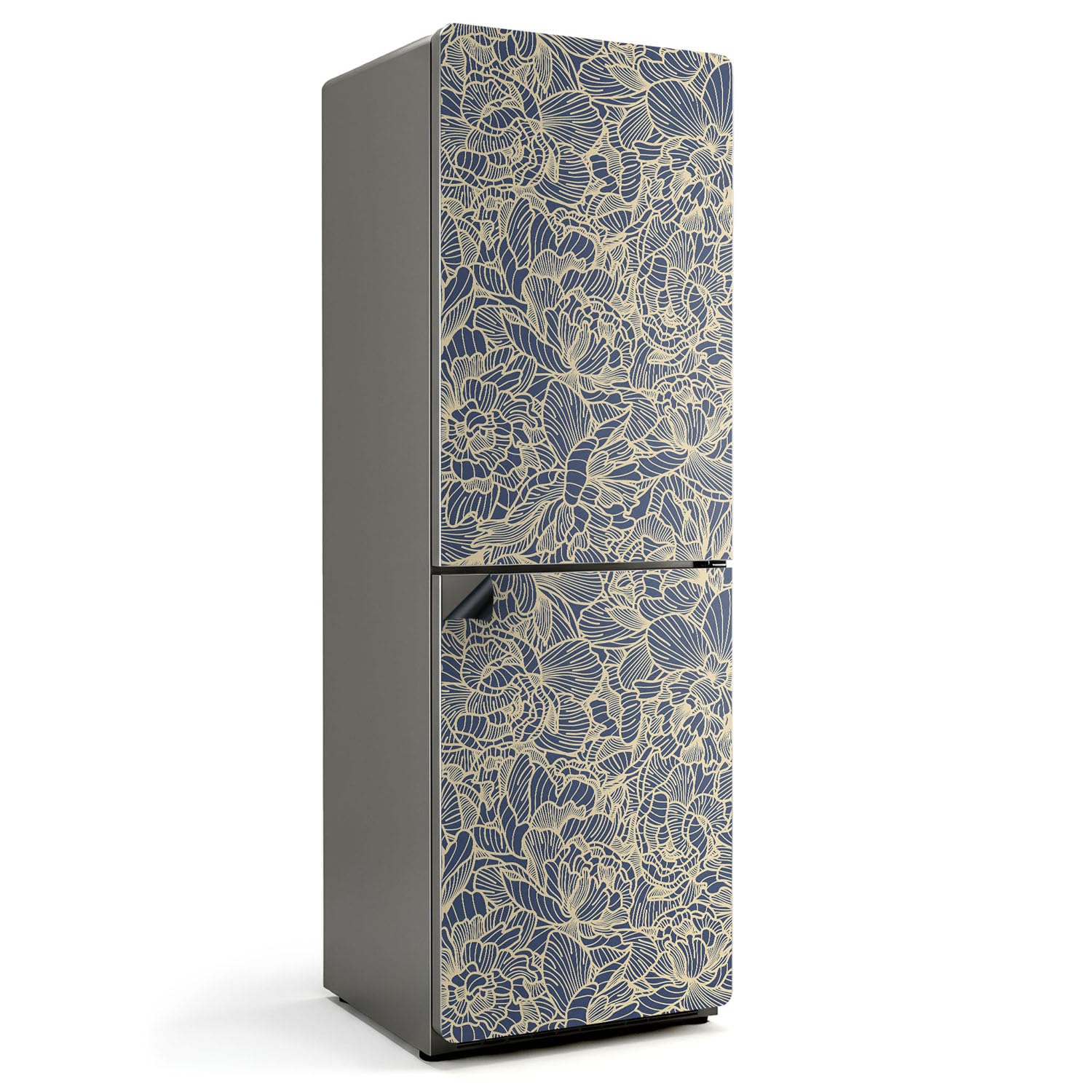 Tapis de cuisine magnétique floral 60x180 cm rectangulaire mat