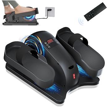 TODO Cross Trainer for Home, Mini Electric Elliptical Trainer with Remote Control, Display, 12 Speeds, Pedal Exerciser, Motor