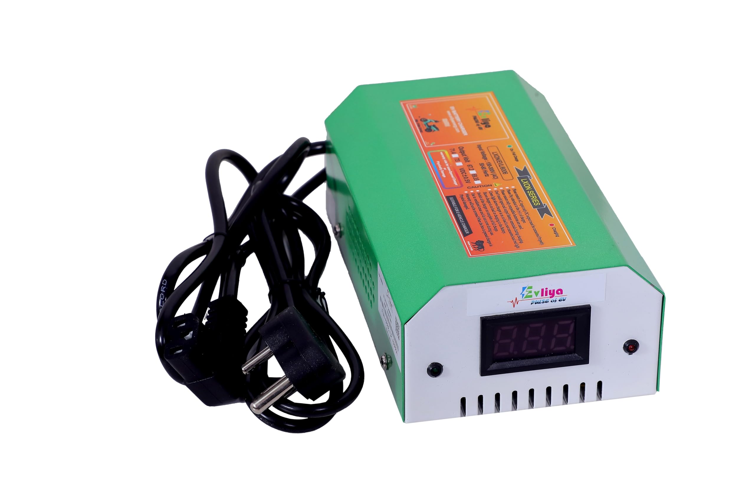 60V 6A EV Electric Scooter Lithium-Ion Battery Charger | Output Auto Cut Off 73v | with Digital Display | Fast Charging, Durable, and Suitable with 60V Batteries, 3Pin T-Type Output Connectors.-image-11