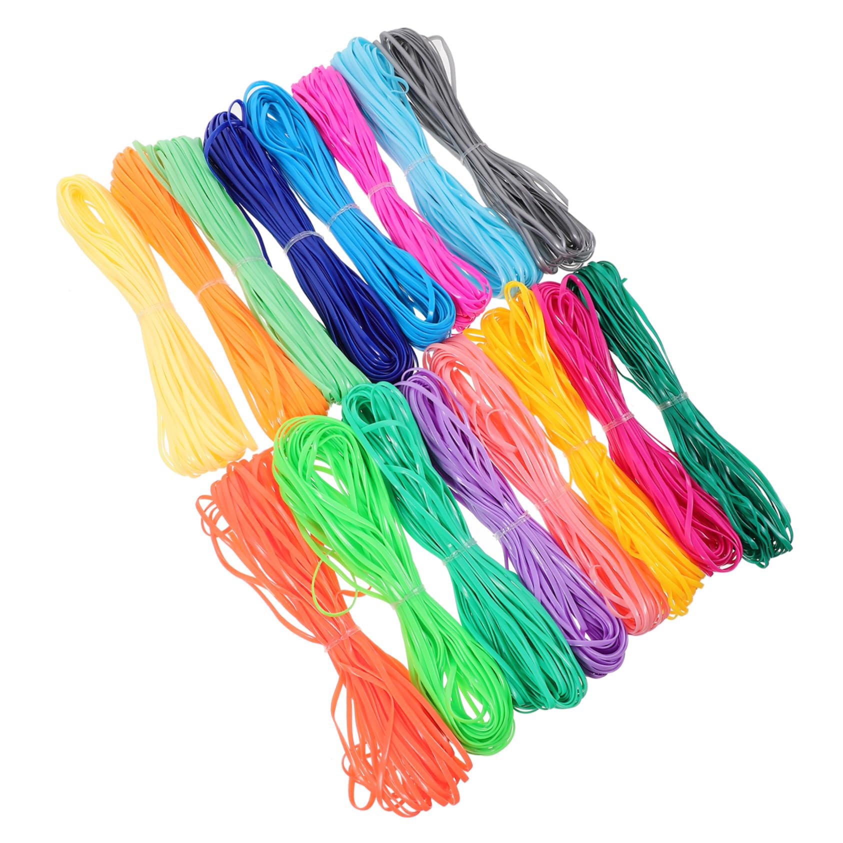 16 cordes tressées en PVC colorées pour fabriquer des cadeaux de bijoux faits main uniques