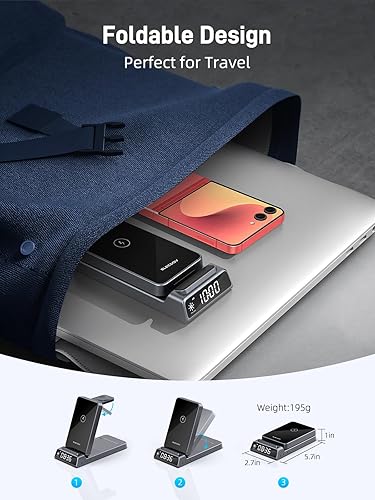 Miniatura 5 de Cargador inalámbrico para estación de carga Samsung con reloj para Samsung Galaxy Z Flip7Bud, cargador de reloj para Samsung Galaxy Watch 8765Pro,