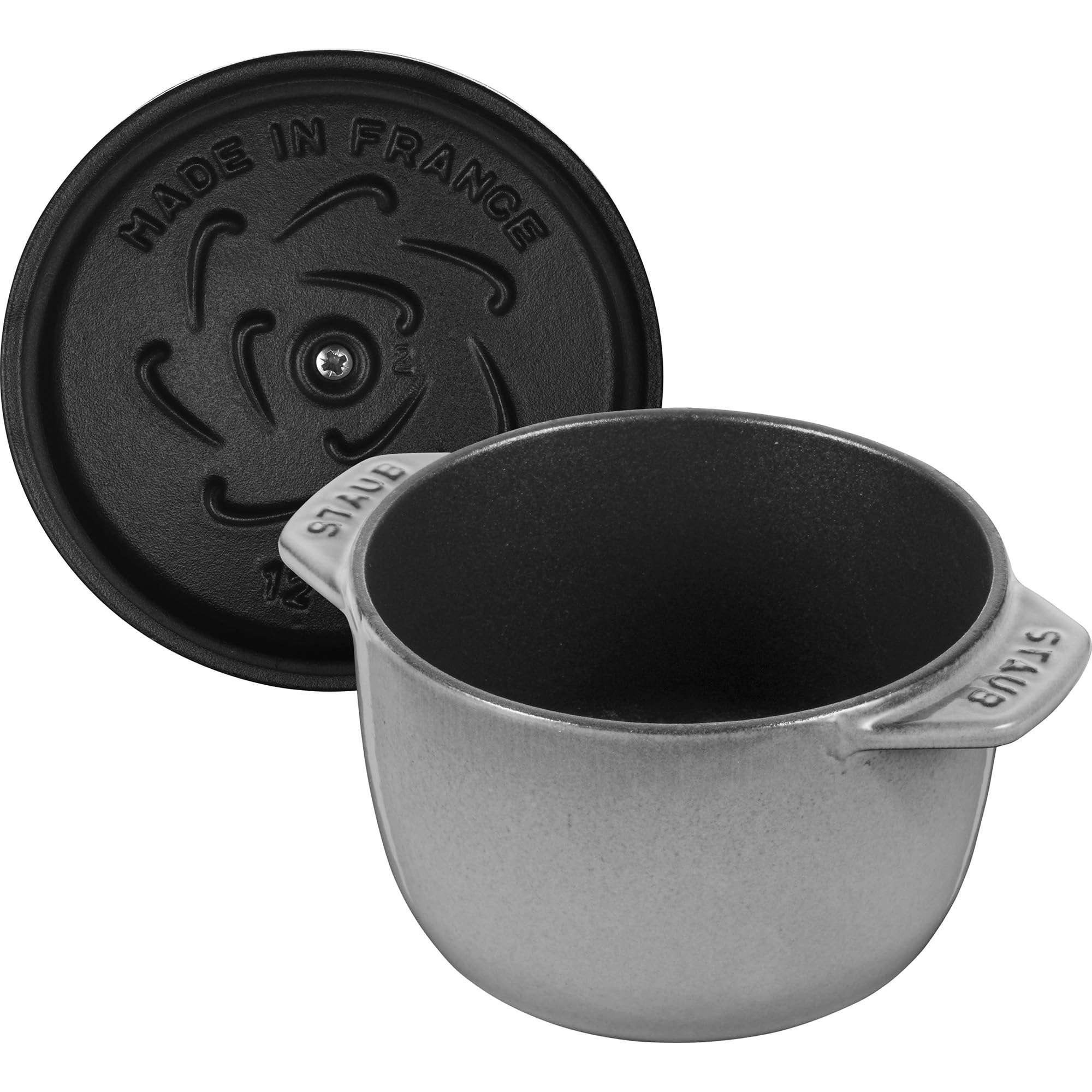 Amazon.com: Staub Cast Iron 0.75-qt Petite French Oven - Graphite
