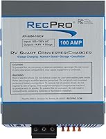Vista 7 de RecPro Convertidor RV de 100 amperios Convertidor de potencia RV y cargador de batería Carga inteligente de 4 etapas 120 VCA a 12 VCC Rango