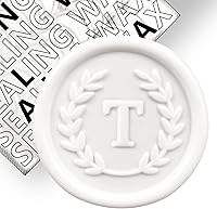 Vista 49 de 50 calcomanías adhesivas de sello de cera con letra M rosa, hechas a mano, sin necesidad de sellar, rasgar y usar calcomanías de cera