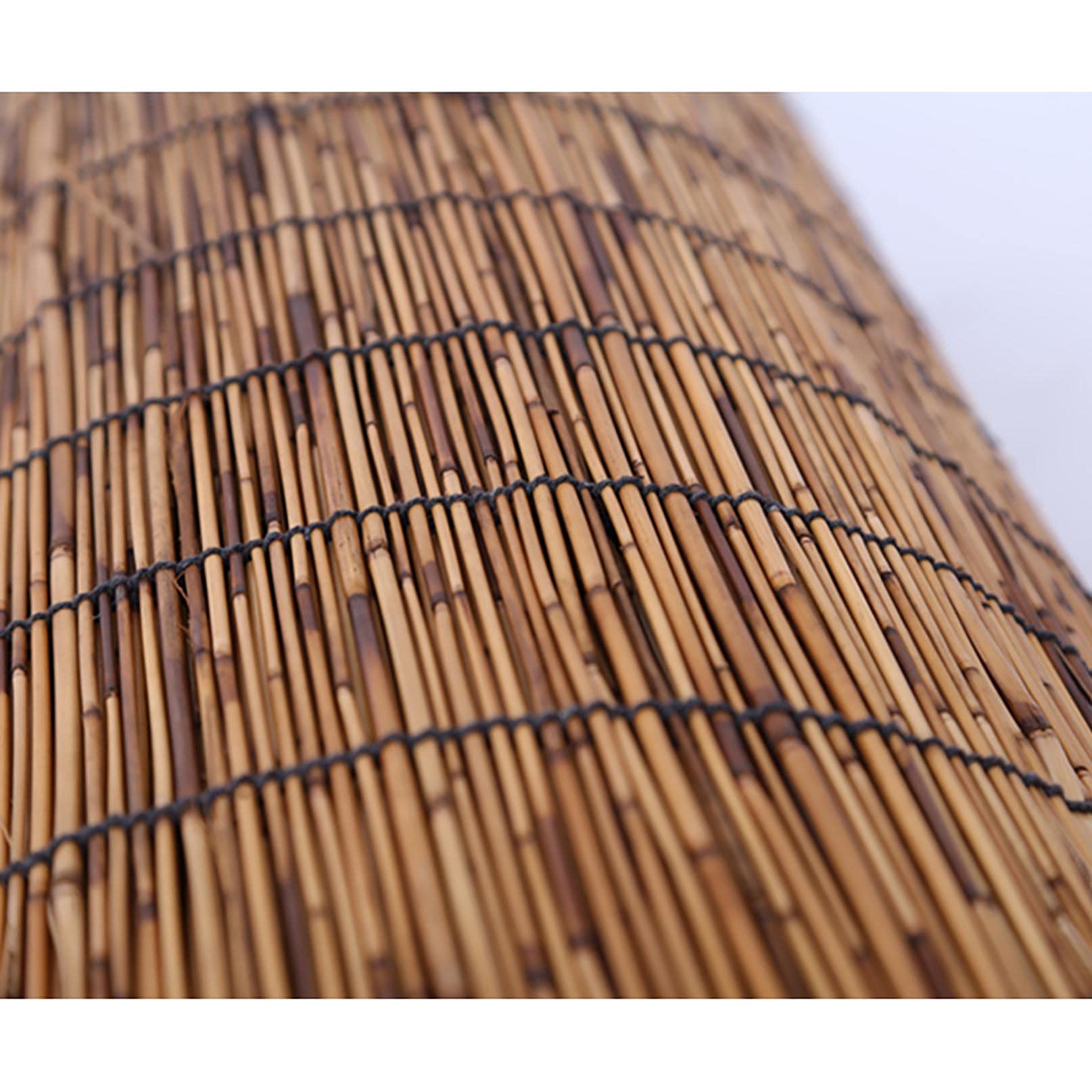 Rotolo di recinzione in bambù – Tappetino per esterni in canna di bambù per terrazza e tende, design con bordo rilegato per una facile installazione