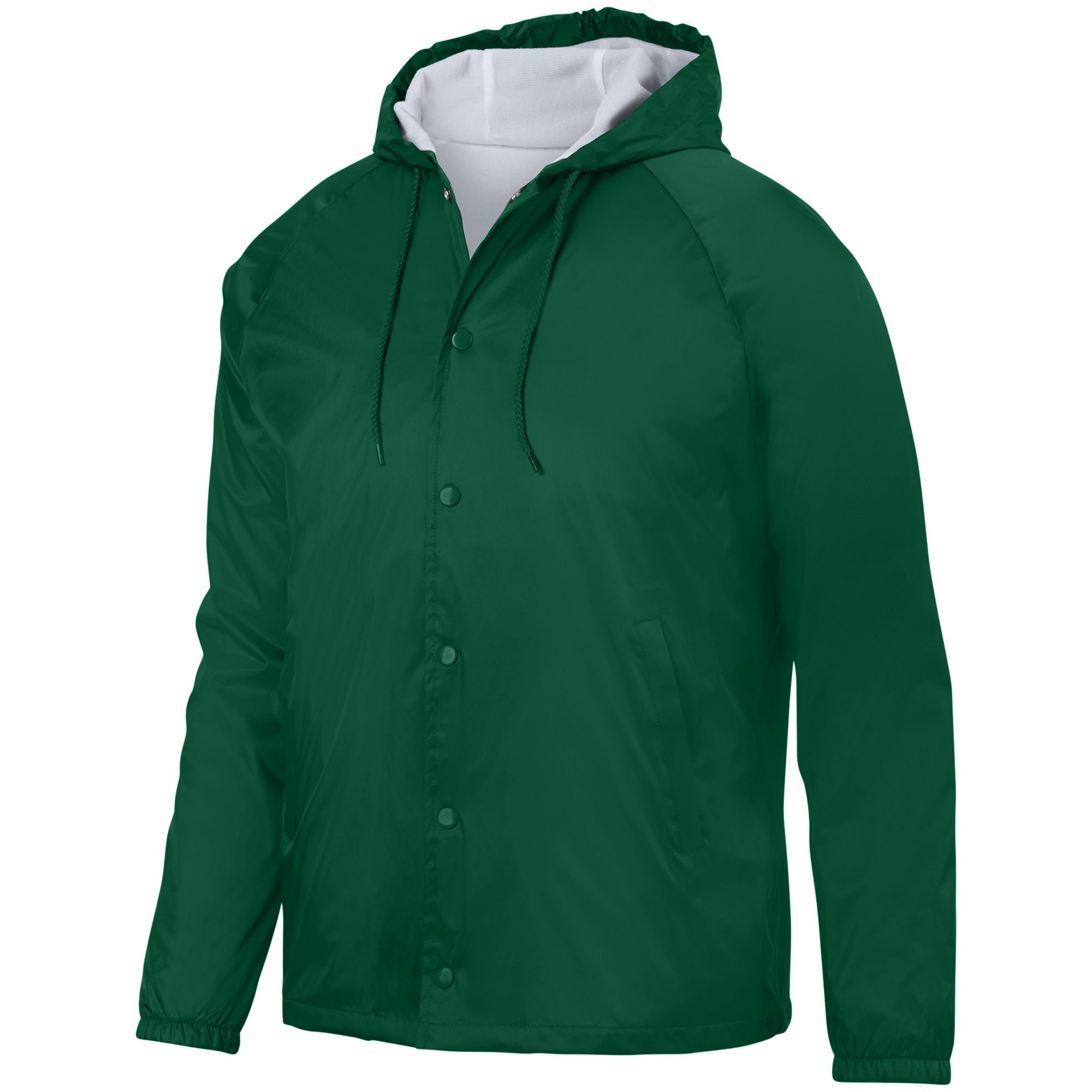 Augusta Sportswear Hooded Coach's Jacket M Dark Green