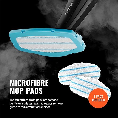 Miniatura 9 de PurSteam - Mopa de vapor profesional  Limpiador de pisos multisuperficie para madera dura, azulejos, laminado y alfombras, calentamiento rápido,