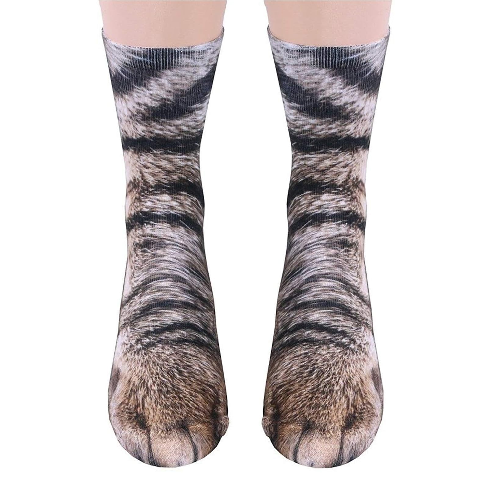 Lustige 3D Socken Herren Damen Coole Verrückte Funny Socks - Witzige Vatertag Weihnachten Geschenkideen Für Tierliebhaber Cat-01