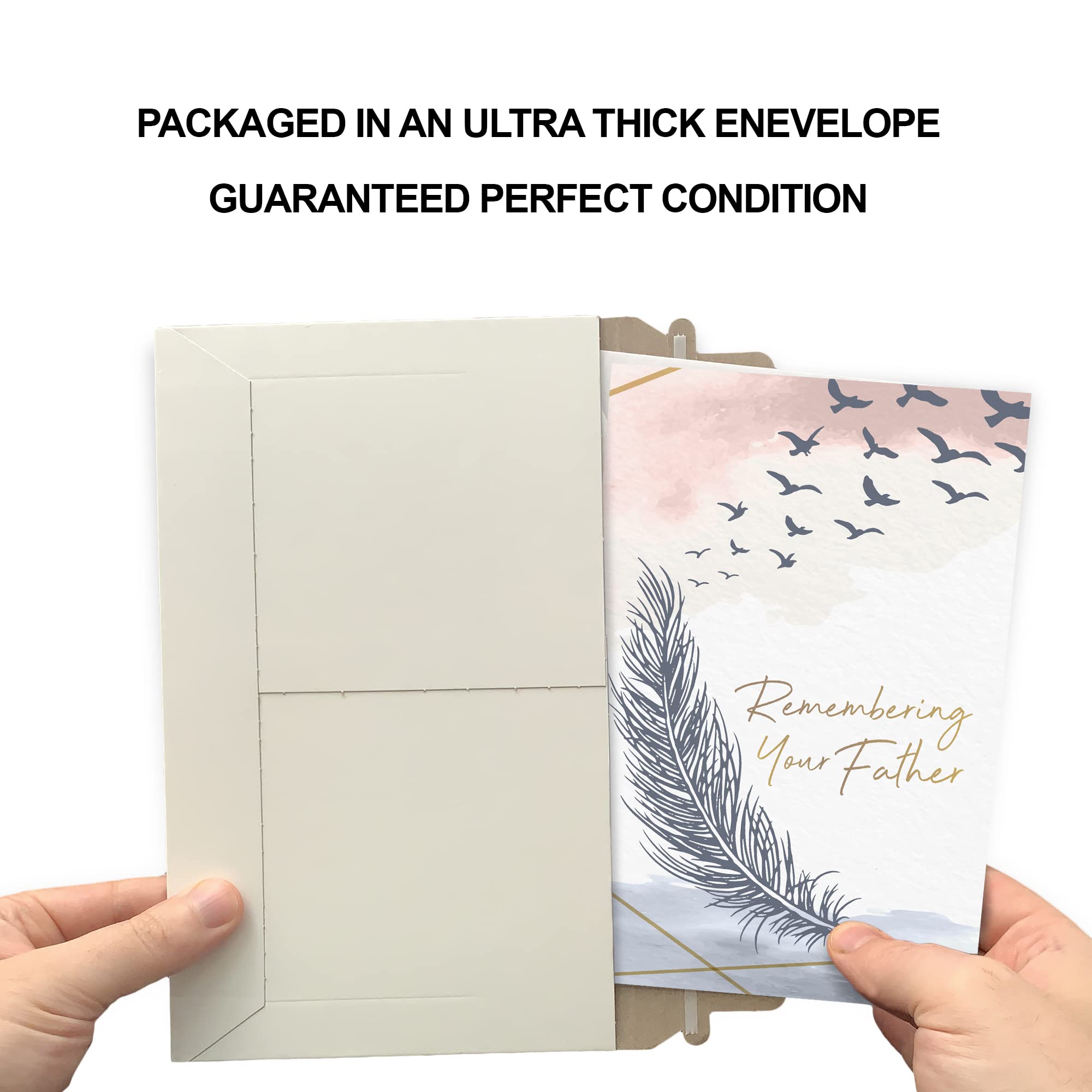 Trauerkarte Verlust Des Ehemanns – Premium-Karte 12,7x19,7 Cm, Made In USA, Mit Umschlag