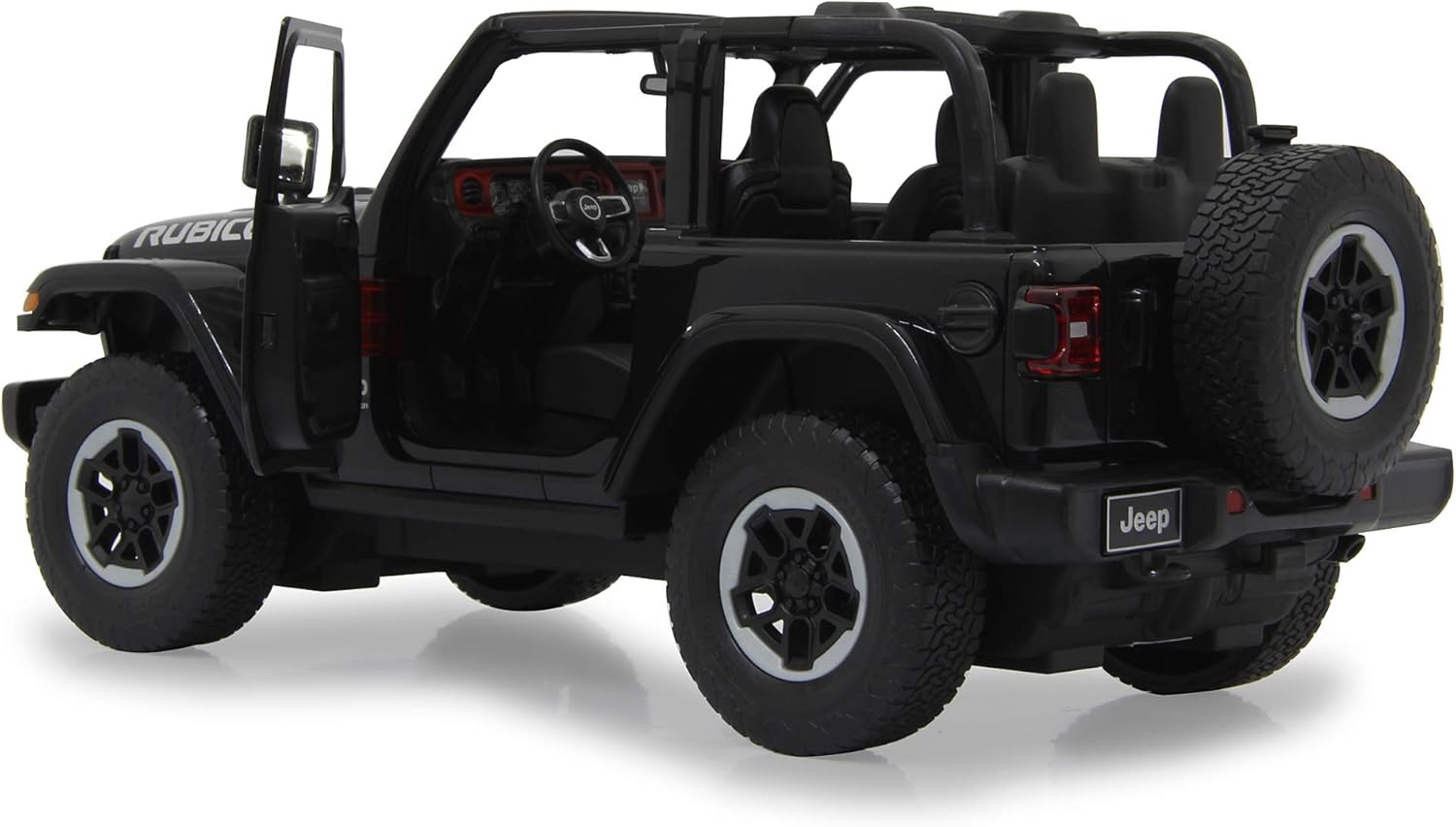 JAMARA 405180 Jeep Wrangler JL 1:14 2.4GHz Manual Door – Officially Licensed, Up to 1 Hour Driving Time, Approx. 11 km/h, Perfectly Replicated Details, Detailed Interior, LED Light