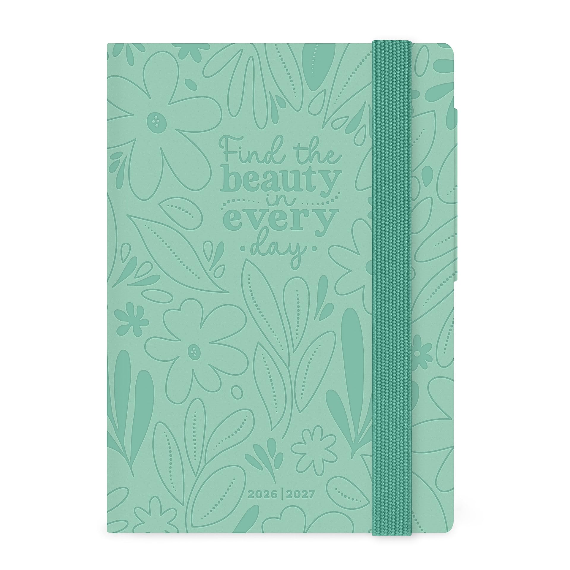 Legami - Daily diary 2026-2027, Botanic Garden, 16 months, small, diary from September 2026 to December 2027, elastic closure, FSC certified paper, with monthly planner, 9.5 x 13.5 cm
