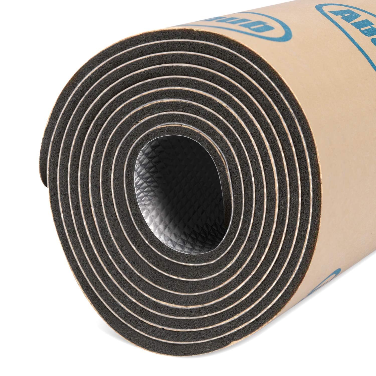 Abahub 1 Rolle 6mm 299×99cm Hitzeschild Isolierung, Auto-Schallschutzmatte, Automotive Sound Deadening Matte Aluminiumrolle(2,96㎡）