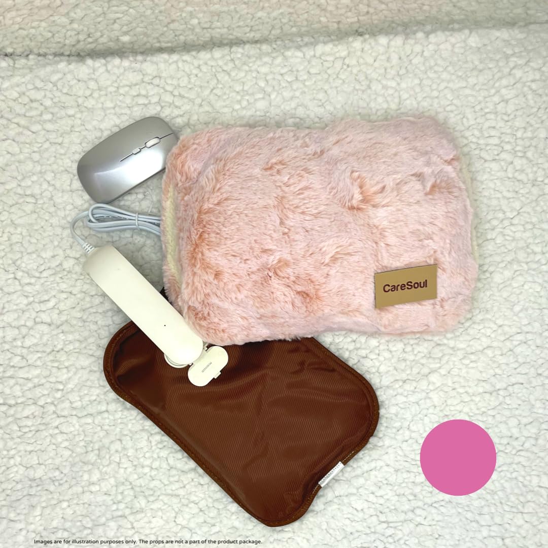 CareSoul Plushiee Ultra Premium Electric Hot Bag, Ultra Soft Faux Fur Cover with Insulated Heating Bag, Rechargable (4 Colors) (Pink) (B0BP7JXVYC) Amazon Price History, Amazon Price Tracker