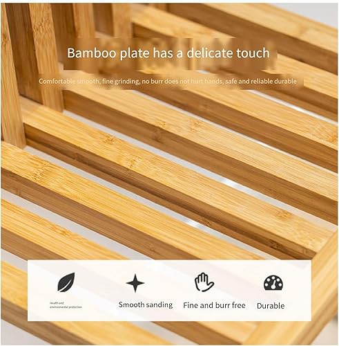 Miniatura 5 de Silla plegable para montar en la pared, taburete invisible para cambiar zapatos, silla de ducha montada en la pared, asiento plegable de madera