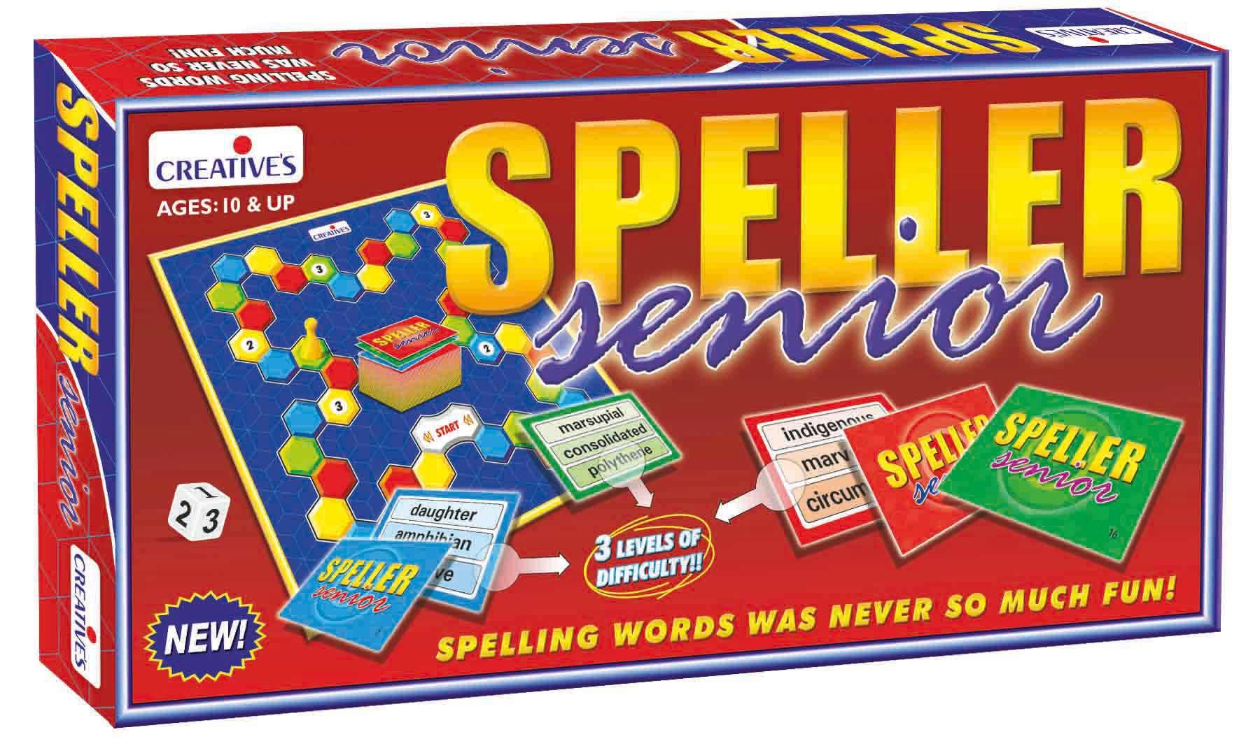 Creative’s Speller Senior Board Game | Fun Board Game for Families and Kids |Education Game for Boys & Girls| Children Board Game | Learning Educational Toy| Gifts for Boys & Girls| Ages 10 & up (B009313S1K) Amazon Price History, Amazon Price Tracker