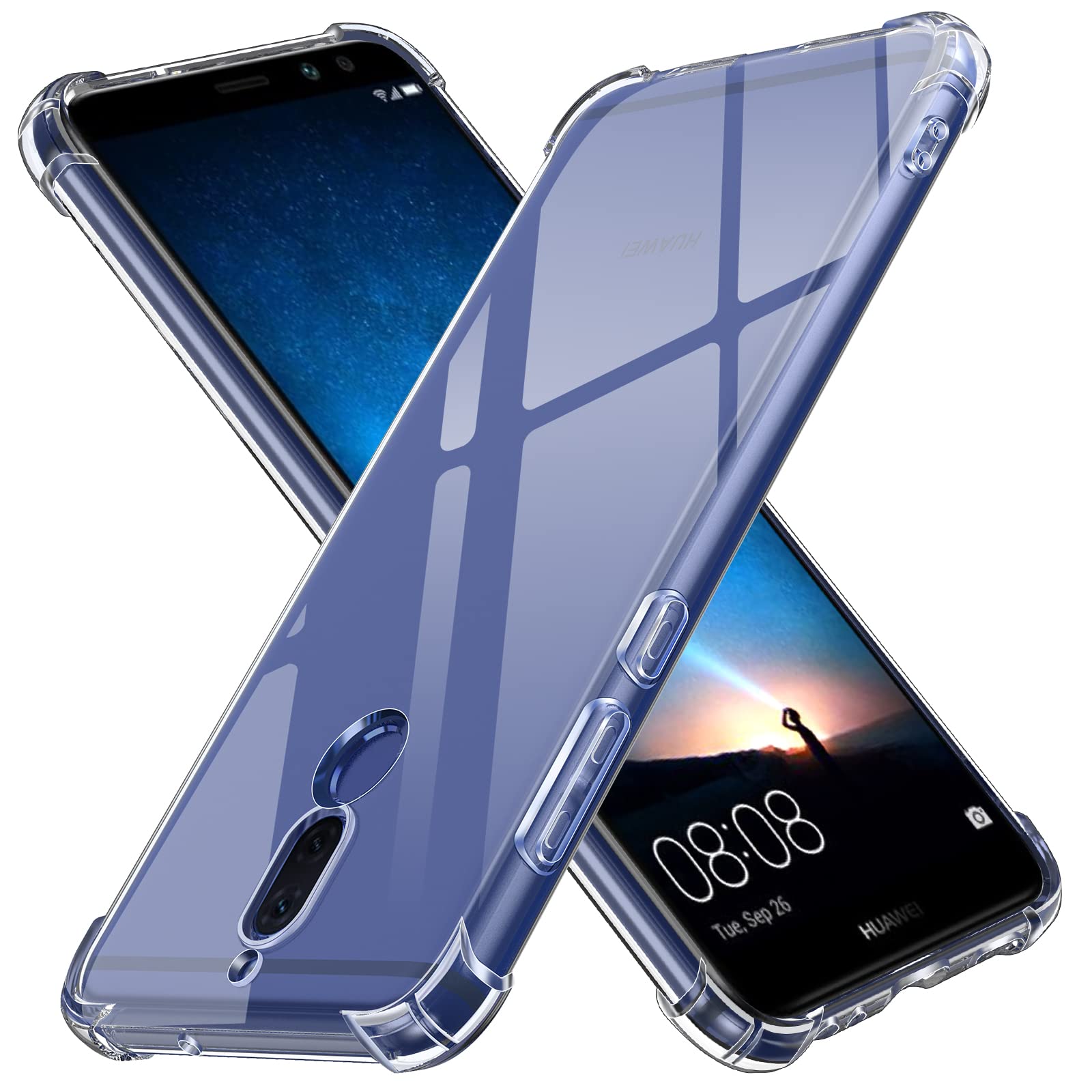 Custodia IVoler Per Honor View 10 Lite - Cover Trasparente Antiurto In TPU Morbido, Sottile E Antigiallo, Protezione Completa - 2