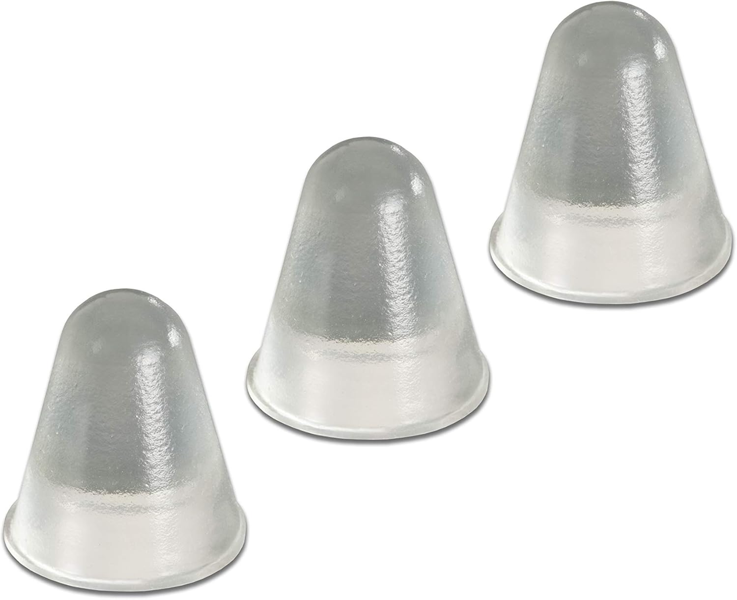 Bumper Specialties Self Adhesive Bumper Feet 0.787" x 0.886" (20.0mm x 22.5mm) Clear Conical Polyurethane Pads for Industrial Surface Protection, 1,000 Pieces per Box, BS57